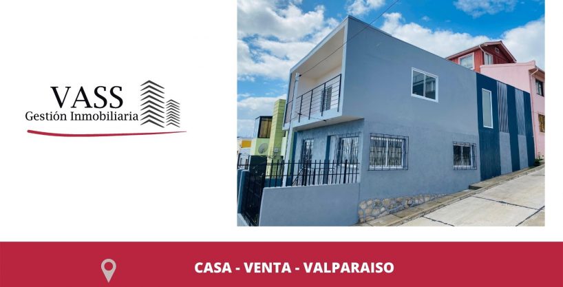 VASS Vende Espectacular Casa Con Vista Al Mar, Valparaiso
