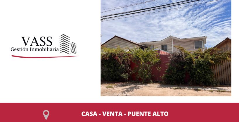 Vass Vende Casa De 2 Pisos Barrio Residencial, Puente Alto