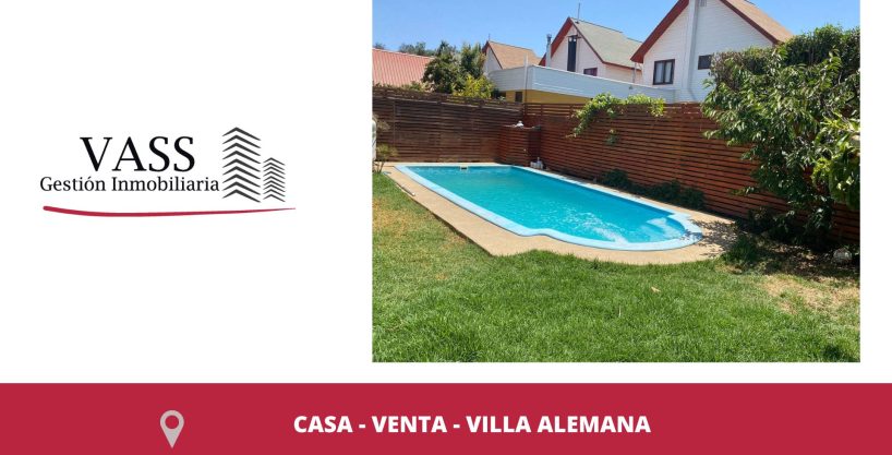 Vass Vende Casa Residencial En Condominio, Villa Alemana